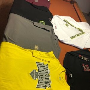 6 extra large men’s Harley Davidson t shirts